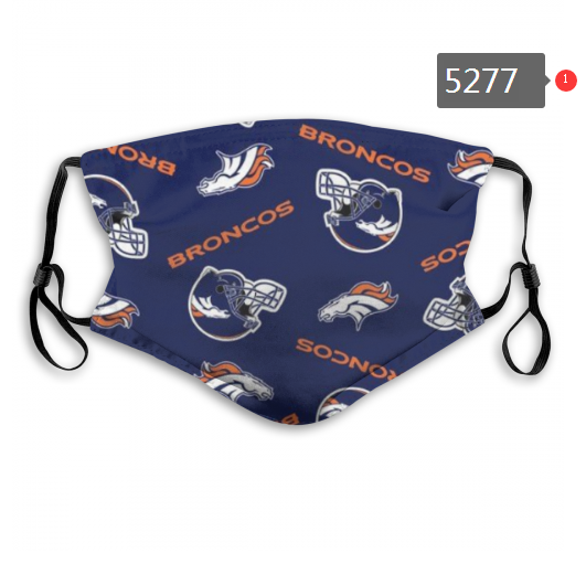 2020 NFL Denver Broncos #13 Dust mask with filter->nfl dust mask->Sports Accessory